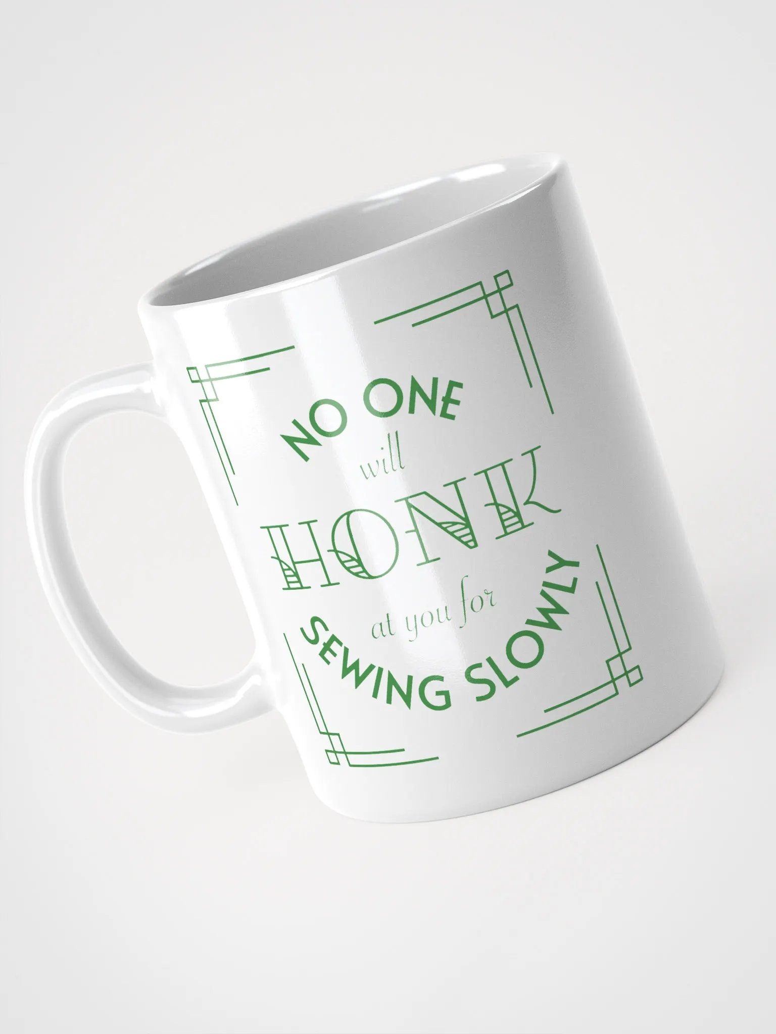 Sew Slowly Art Deco Mug product image (3)