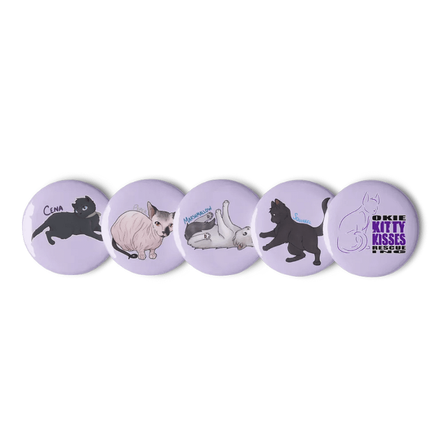 Cats of OKKR Pin Button Set - Set 1 product image (2)
