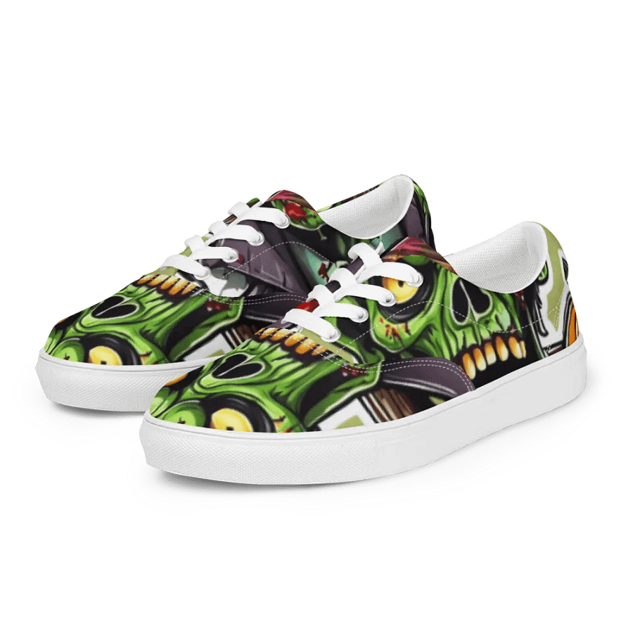 Zombie Strike Lace-Up Canvas Shoes product image (8)
