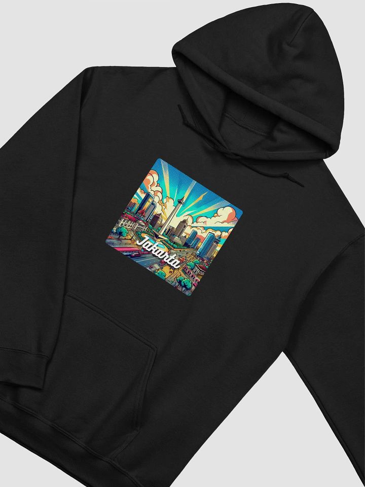 Gildan Classic Hoodie | AI Design Jakarta city product image (2)