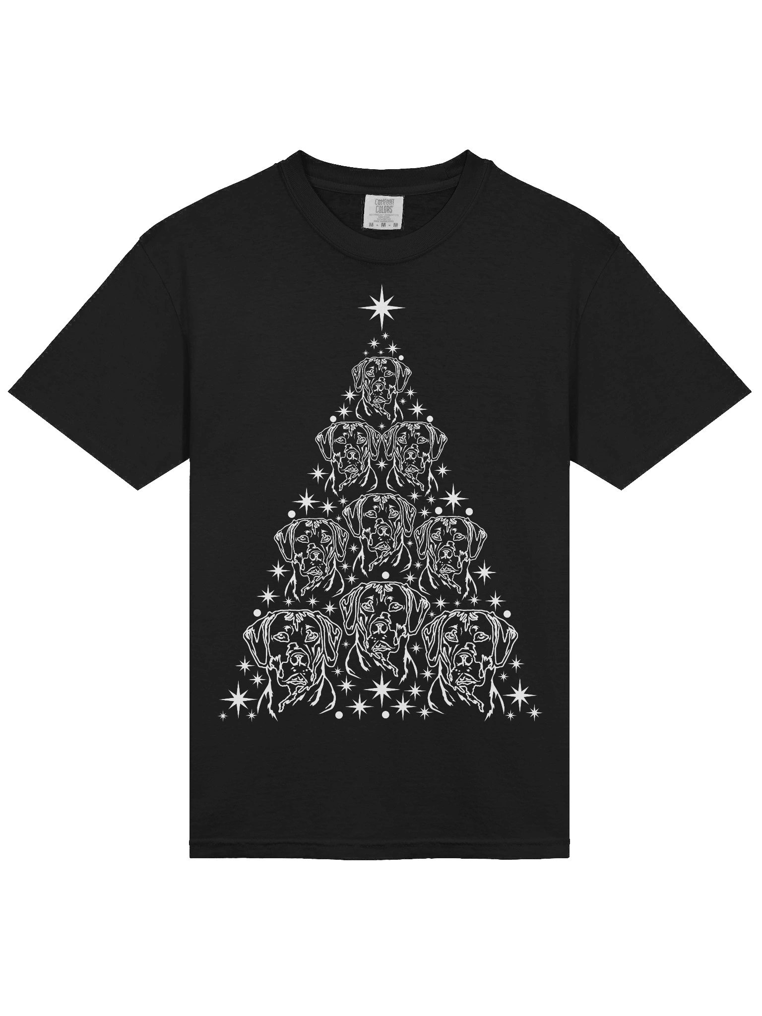 Rhodesian Ridgeback Christmas Tree T-Shirt product image (5)