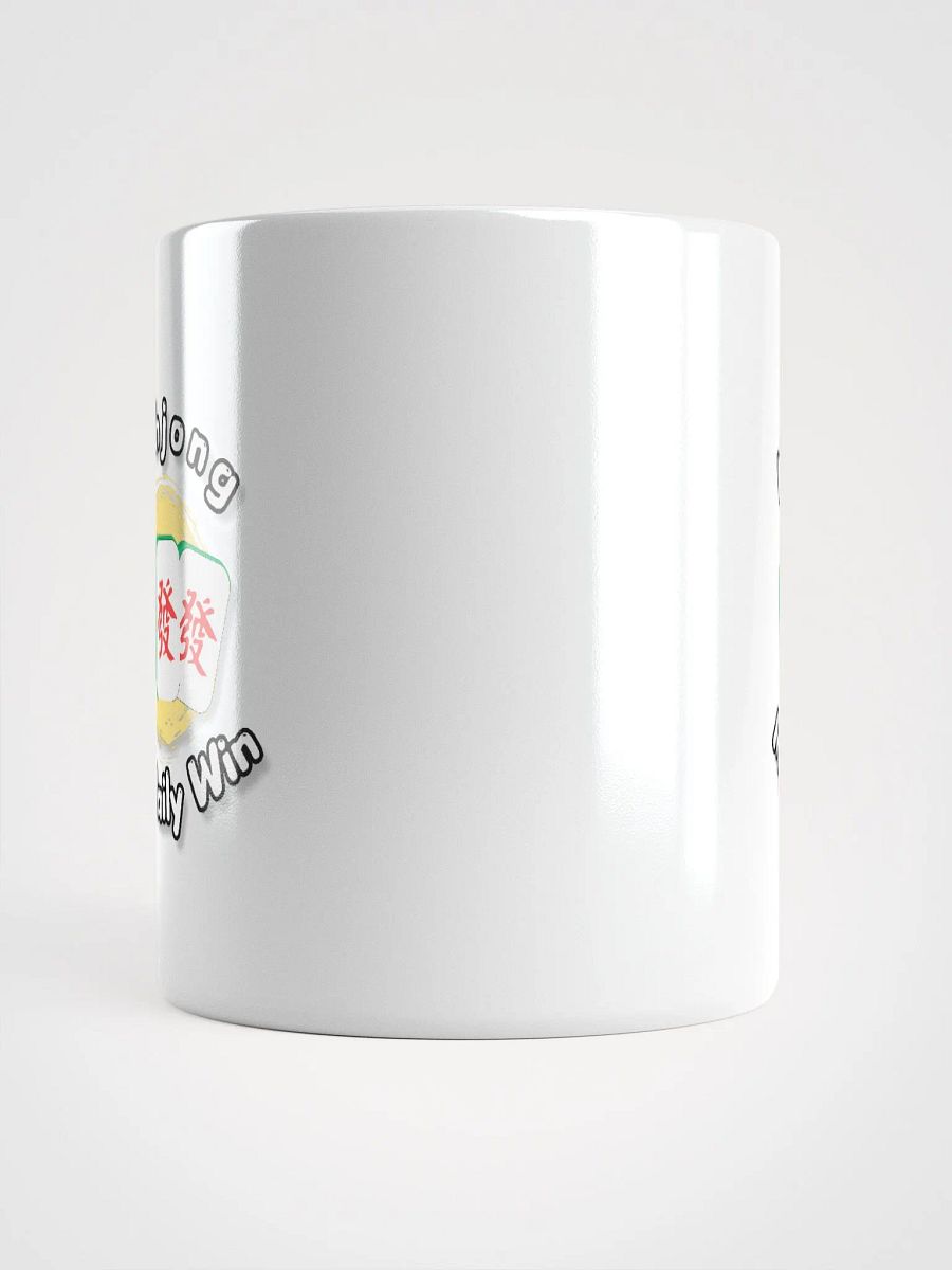 Mahjong my daily win white coffee mug product image (9)