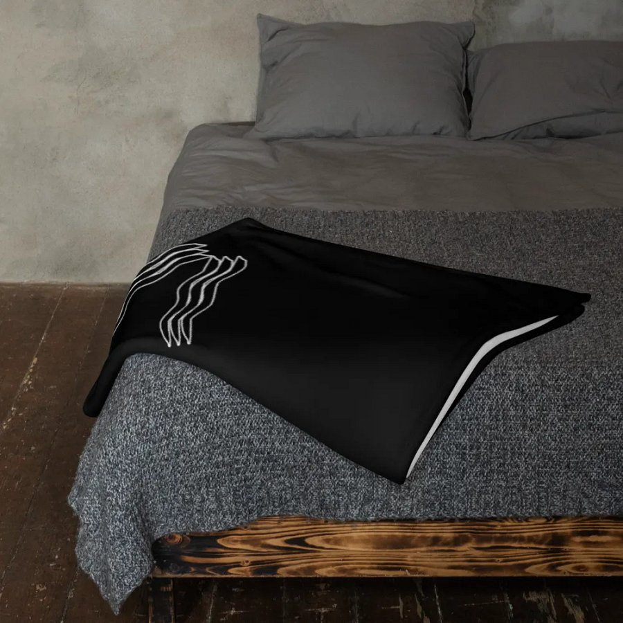 Winners Never Quit and Quitters Never Win - Black - Throw Blanket product image (11)