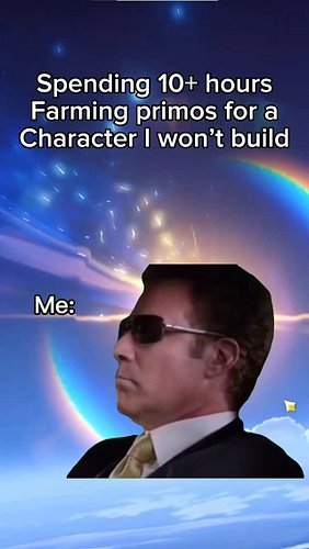 Who was the last character you pulled and immediately benched?