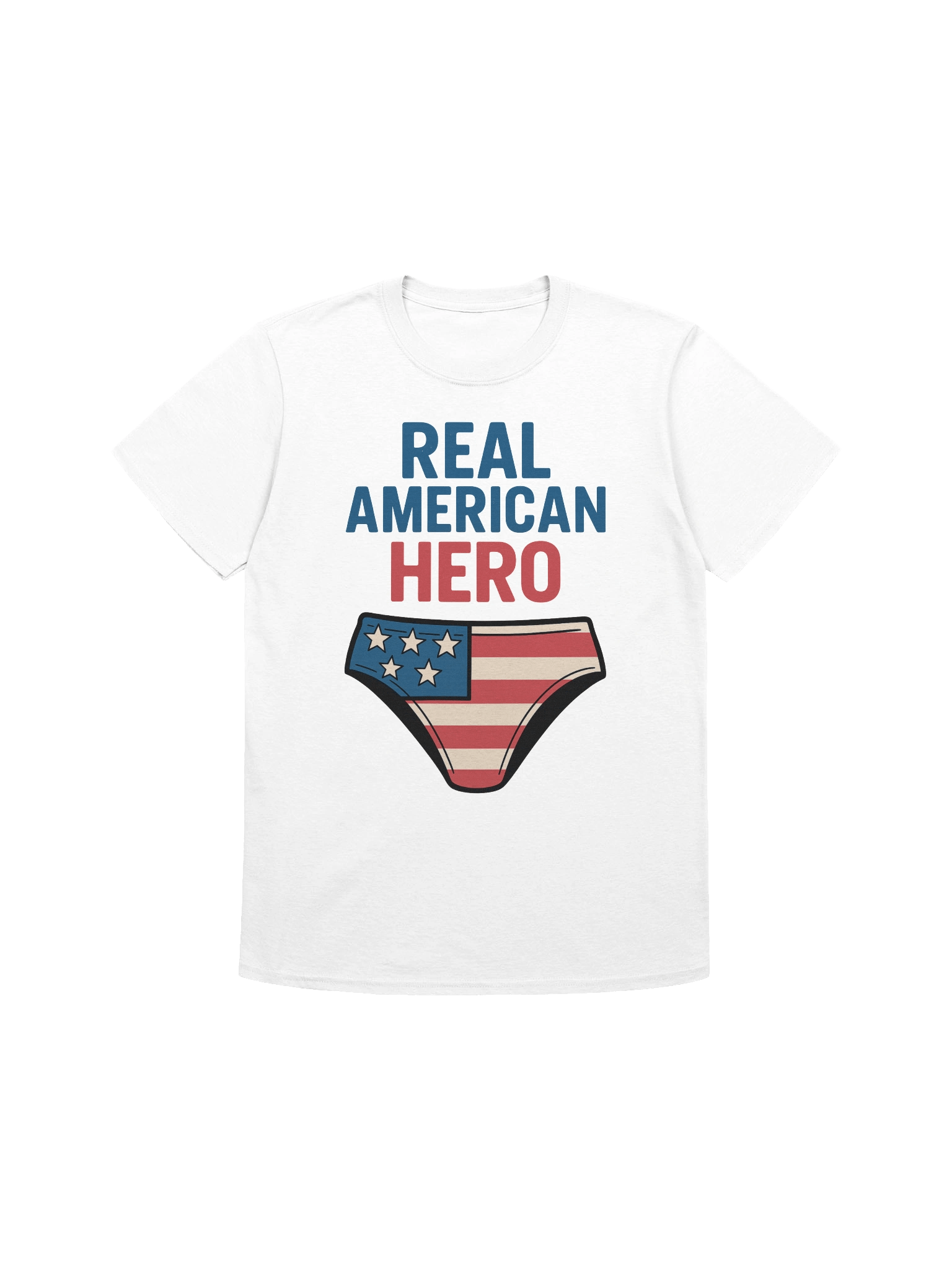 Real American Hero T-Shirt – Funny American Flag Speedo & Aviators Meme Tee product image (10)