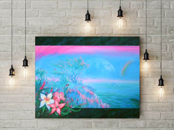 Elysian Strand - Original Acrylic Painting - NA Only product image (1)