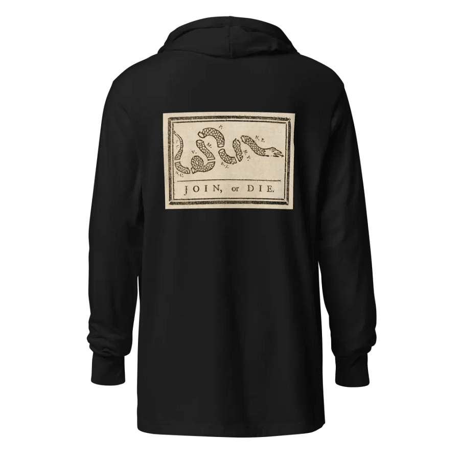"Join or Die" Hooded Long-Sleeve Tee product image (2)