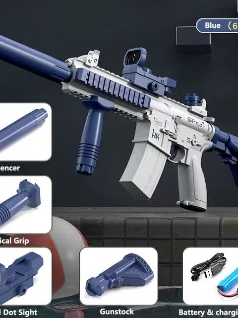 Electric Water Gun Up to 25 FT Long Range Water Riffle Summer Toy Kids Adults product image (1)