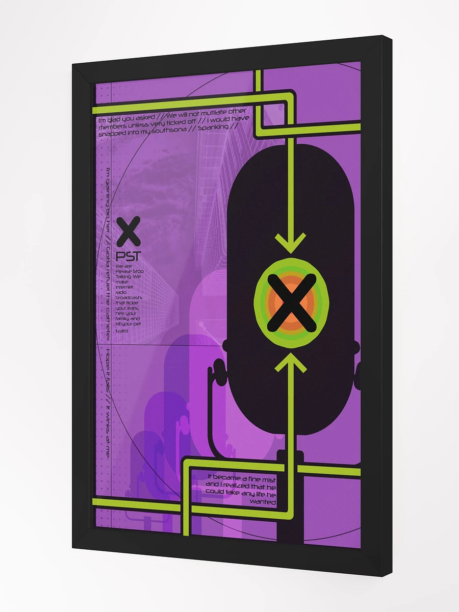 Phase Set Transit | Purple Framed Poster product image (4)