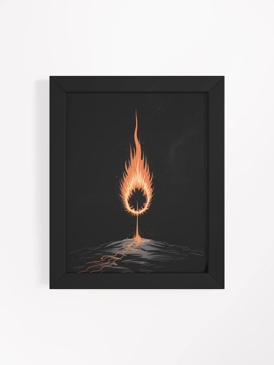 Ring of Fire Framed Print | Abstract Flame Wall Art product image (4)