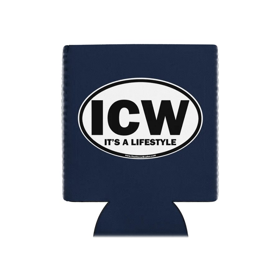 ICW-It's A Lifestyle - Dark Blue Can Koozie product image (1)