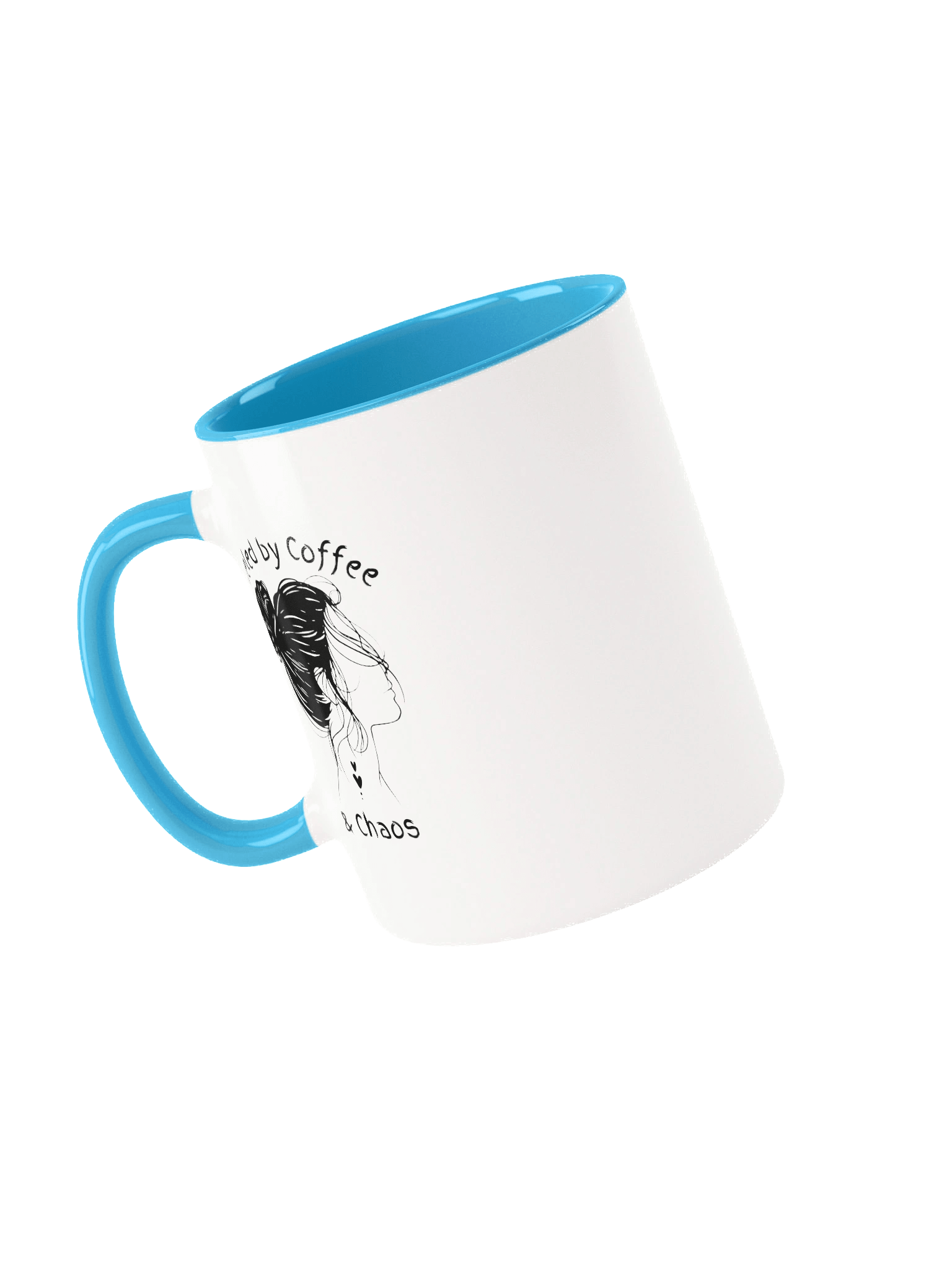 Messy Bun Mama – “Fueled by Coffee and Chaos” Ceramic Mug product image (3)