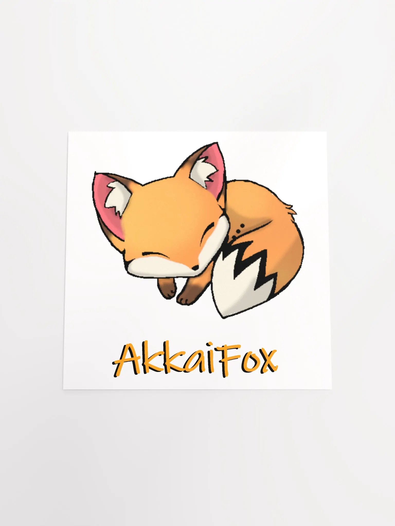 Sleepy Fox Poster product image (4)