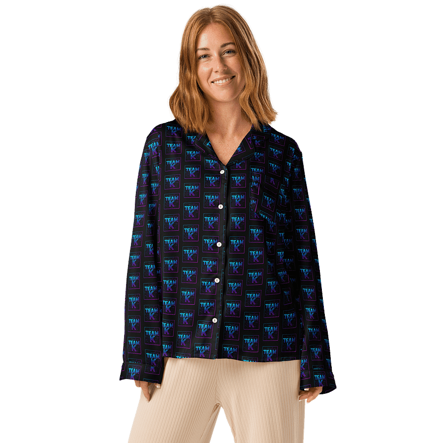 Team K V-11 Women's Long Sleeve Pajama Top product image (1)