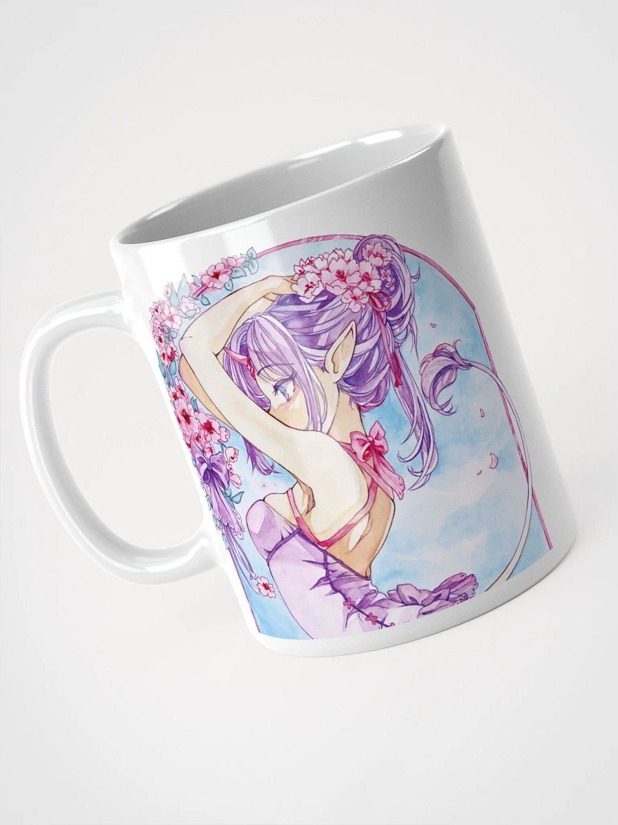 Unicorn and Lilac White Glossy Mug product image (4)