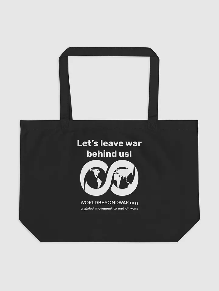 Teach Peace large organic tote bag product image (2)