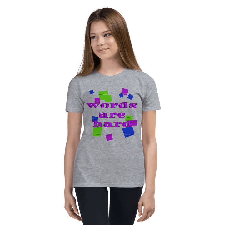 Words are hard Youth T-Shirt product image (158)