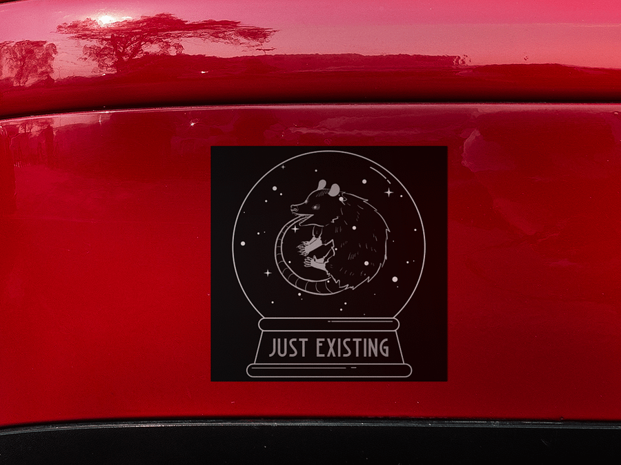 Just Existing bubble free stickers product image (1)