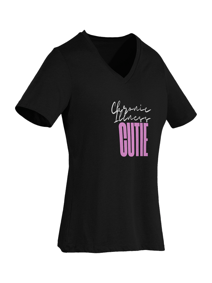 Chronic Illness Cutie vneck tee (text only) product image (40)