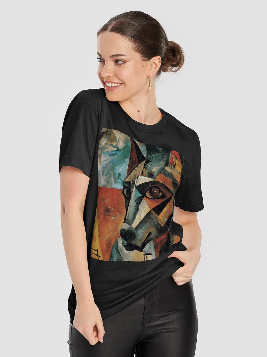 Cubist Dog T-Shirt | Abstract Art Dog Lover Tee | Unique Gift for Pet Owners and Art Fans product image (8)