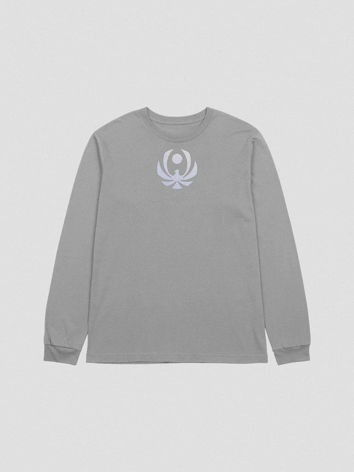 CroweGamingg Bella+Canvas Supersoft Long Sleeve T-Shirt - White Logo Middle product image (2)
