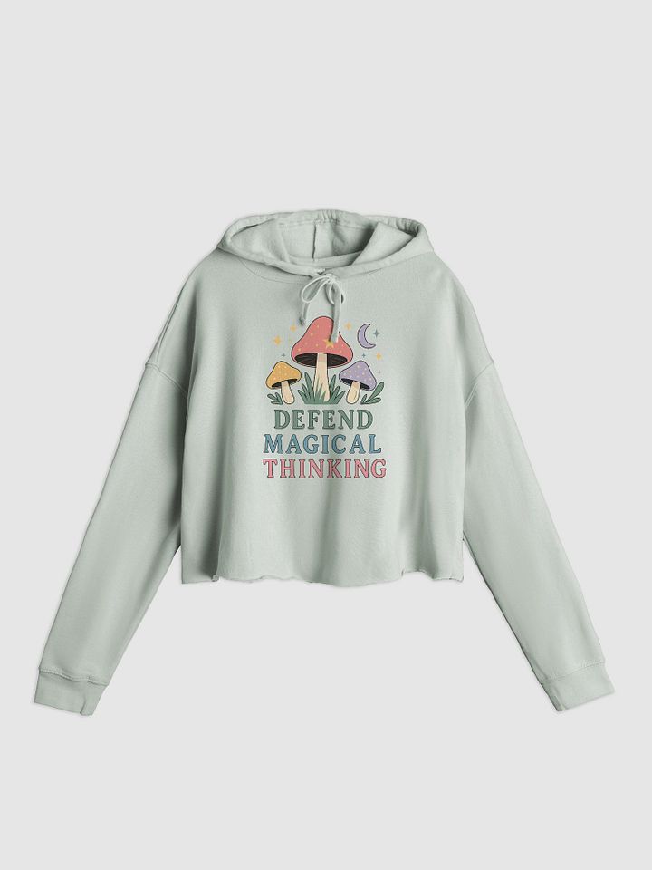 Defend Magical Thinking Crop Hoodie product image (3)