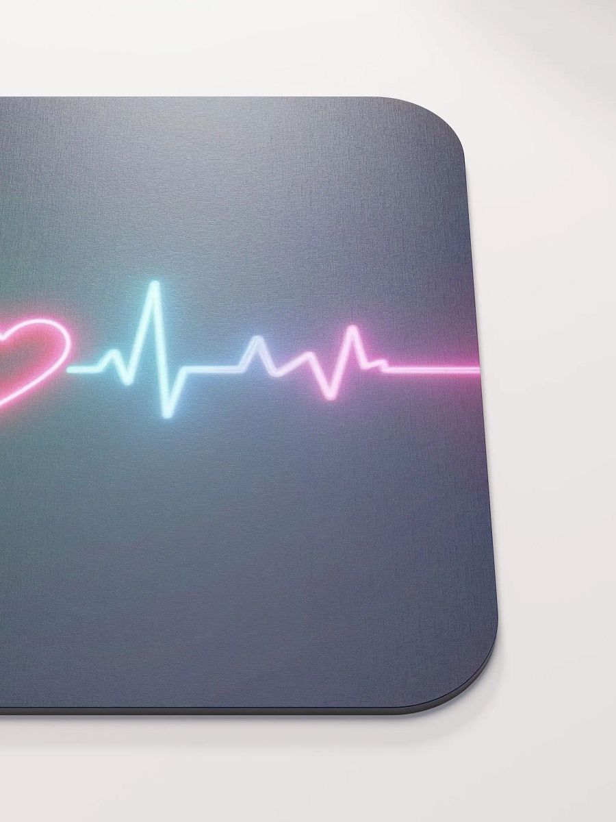 Neon Heartbeat Mouse Pad product image (5)