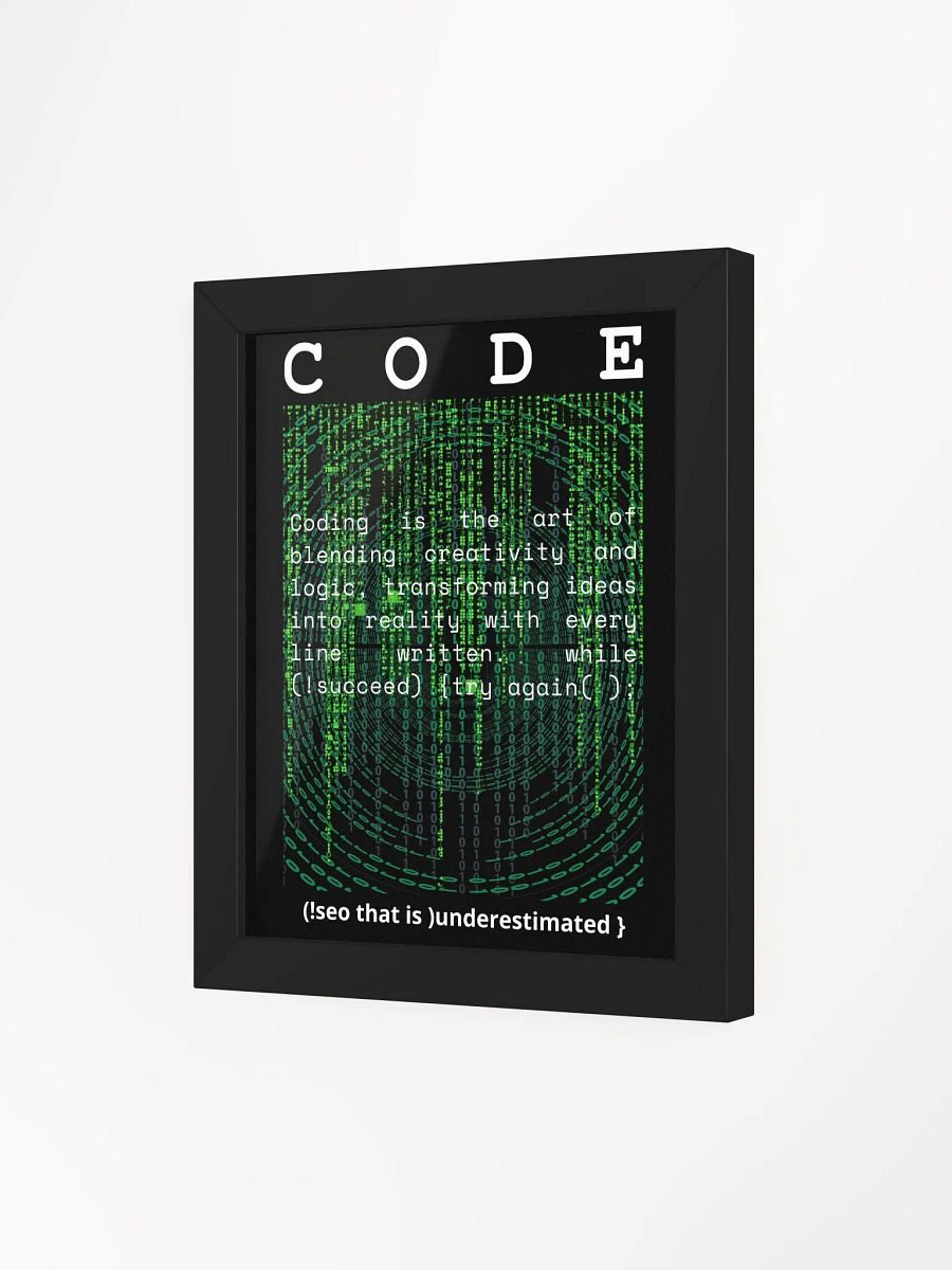 Digital Matrix Coding Art Print product image (24)