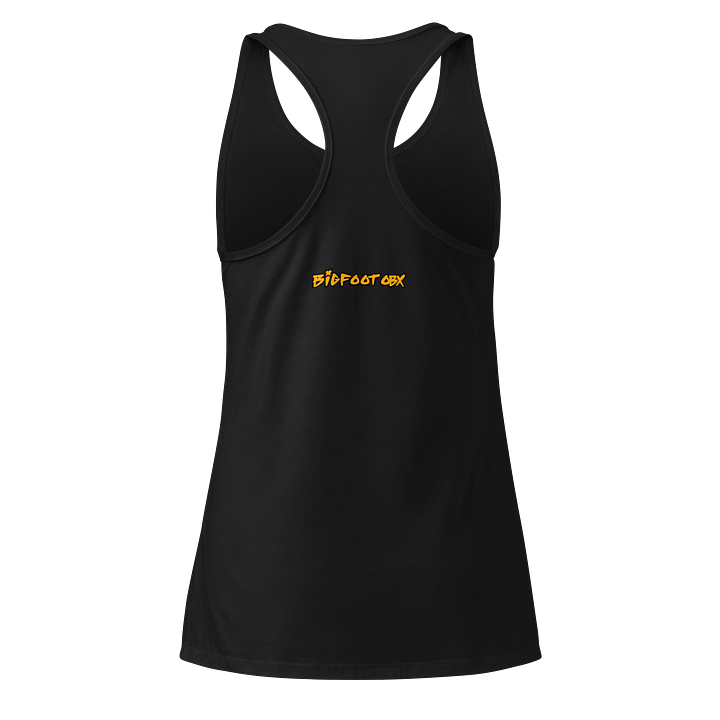 Destination Bigfoot Bronco Classic Logo Next Level Women's Racerback Tank Top (Multi Color Options) product image (6)