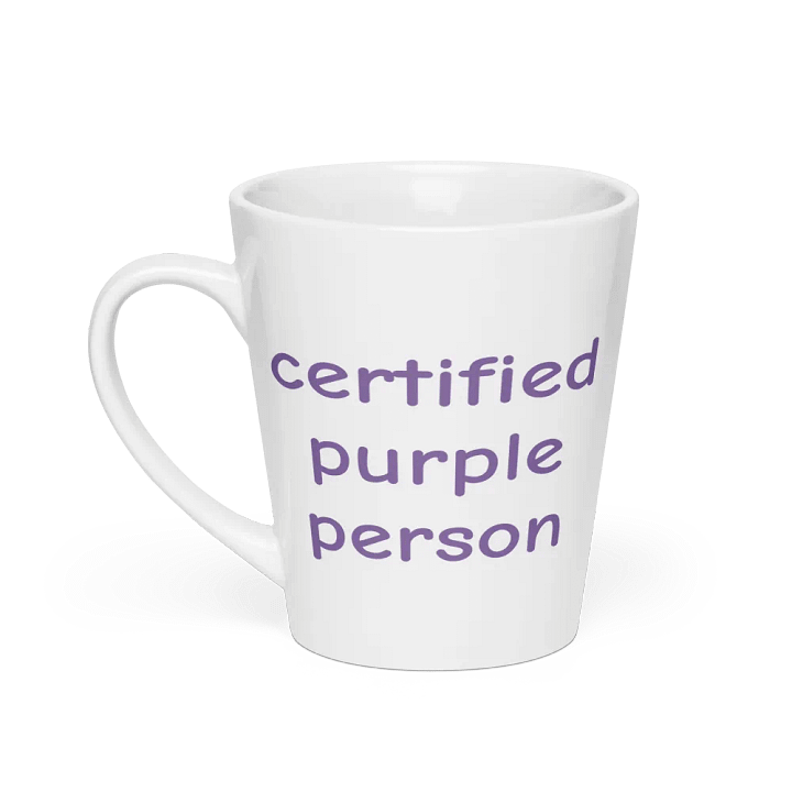 Certified Purple Person Latte Mug 12oz product image (1)