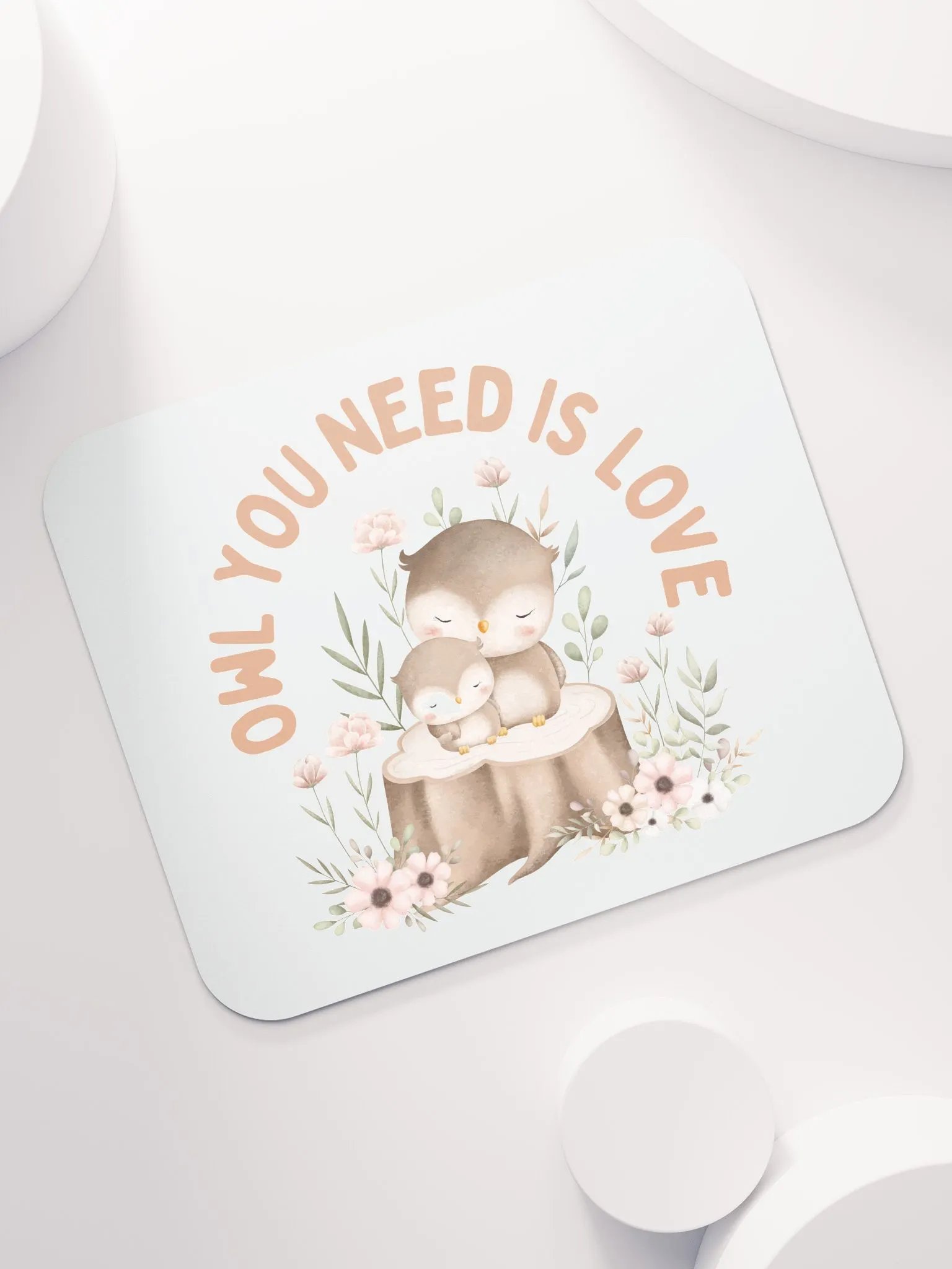 Whimsical Owls Love Mouse Pad product image (7)