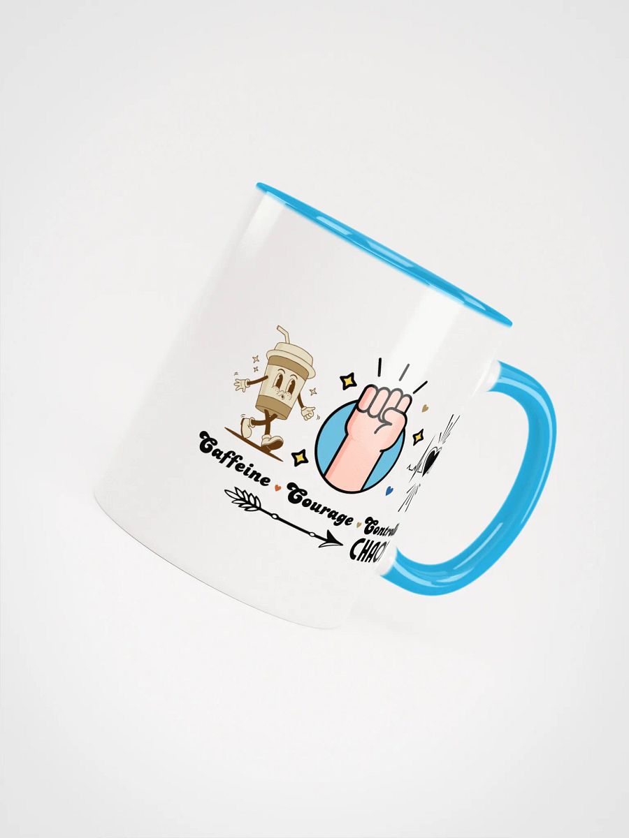 Caffeine, Courage, & Controlled Chaos Parkinson Ceramic Mug product image (7)