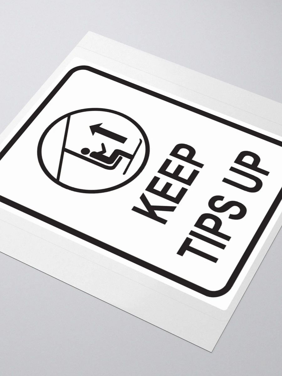 Keep Tips Up - Kiss-Cut Silhouette Sticker product image (3)