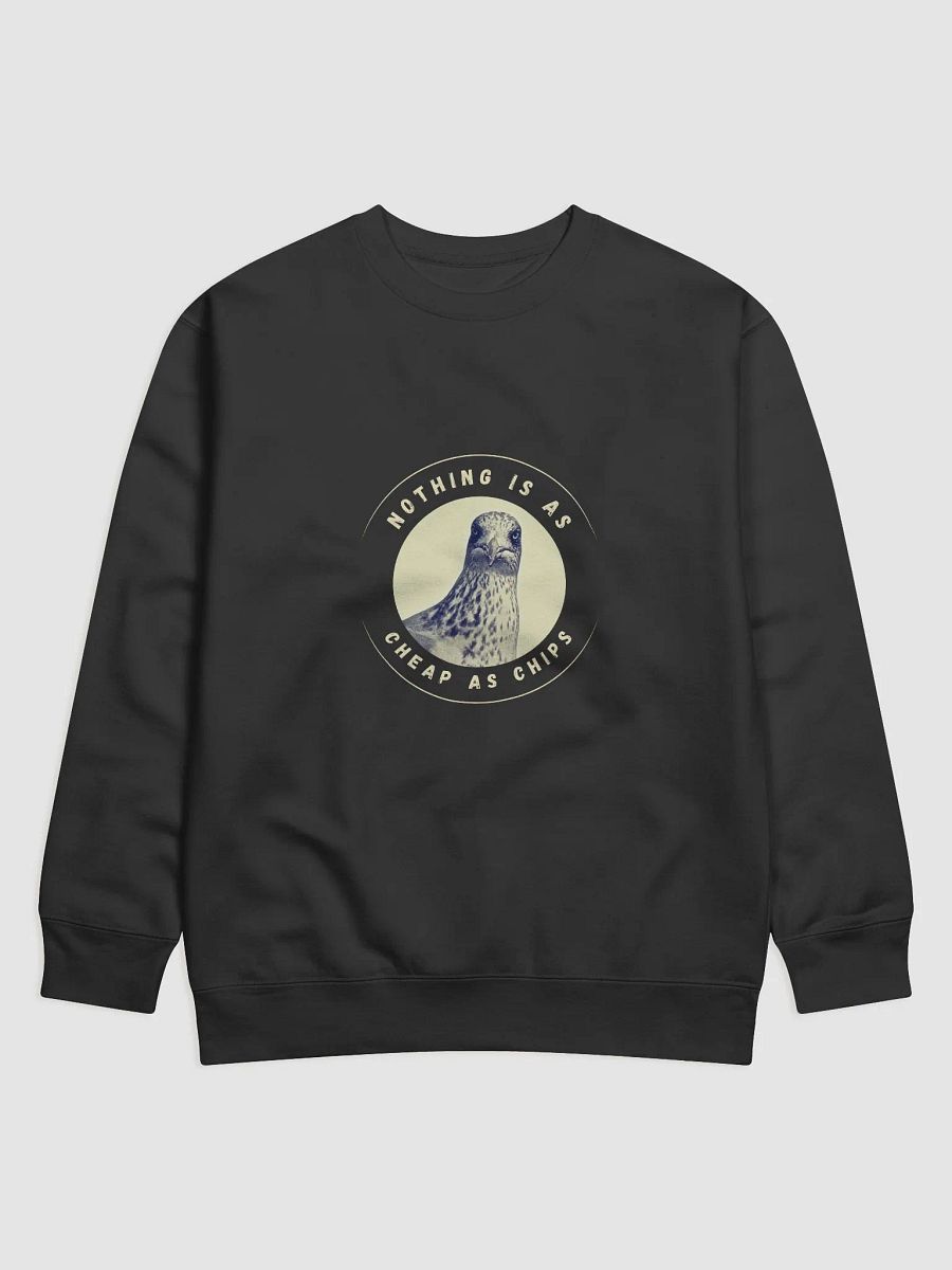 Gavin the Gull - Nothing is as Cheap as Chips Cotton Sweatshirt in dark colours product image (4)