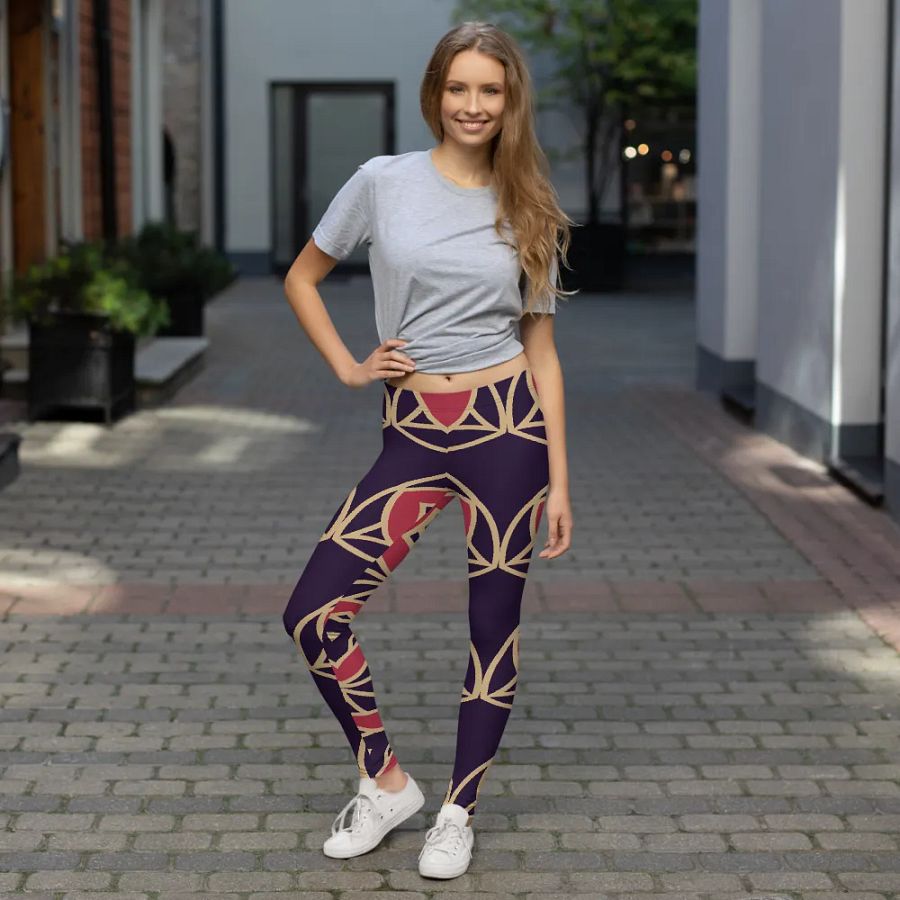 Golden Symmetry All-Over Leggings product image (7)