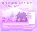 Pink Celestial Vtuber Stream Overlay Animated product image (1)