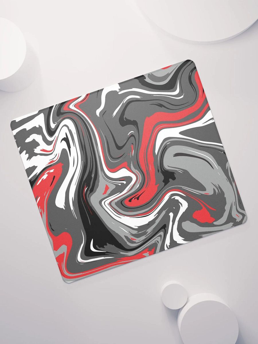 Red, Grey And White DAMASCUS Mousepad product image (7)