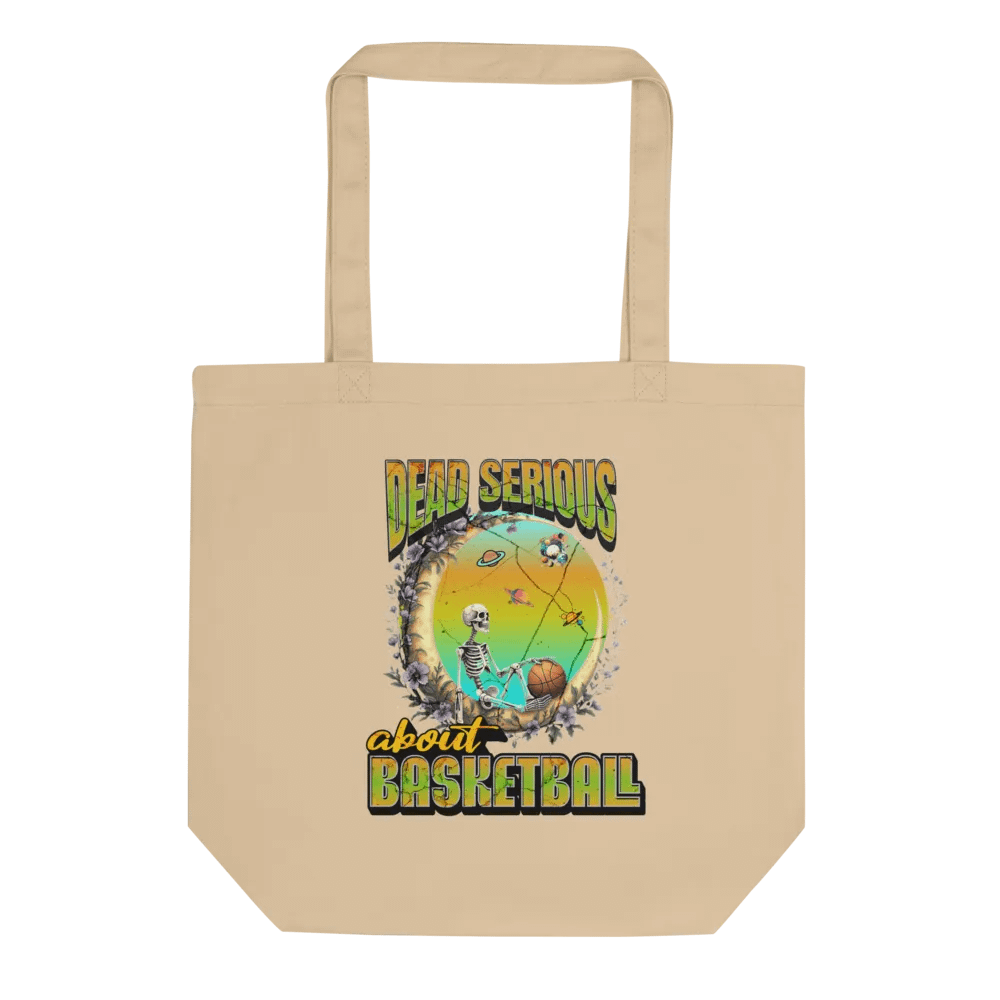 Dead Serious About Basketball Skeleton Cosmic Hoopster Eco Tote product image (1)