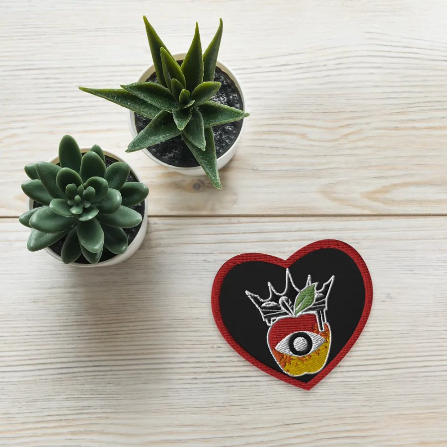 Crowned Apple (Color) ✦ Embroidered Patches product image (5)