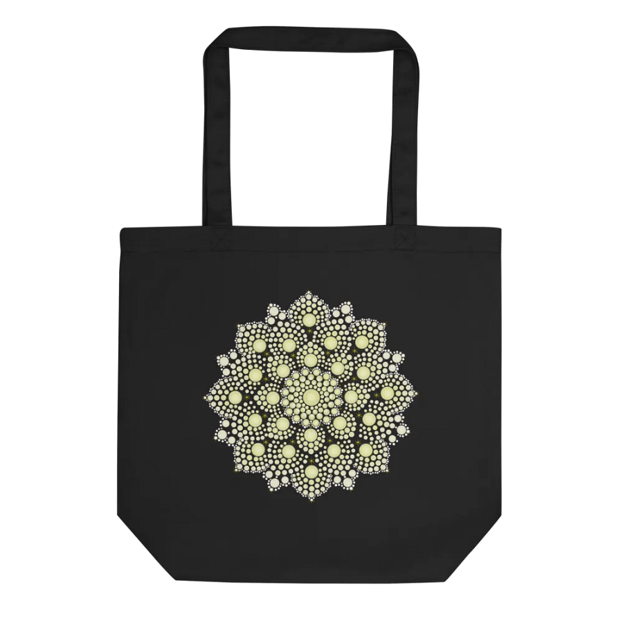Yellow Dot Mandala Eco-Friendly Tote Bag product image (3)