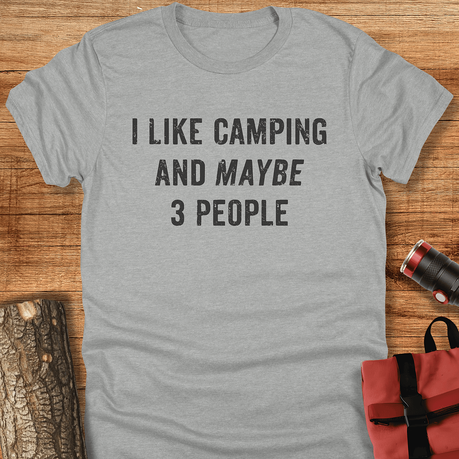 I like camping, Funny camping t-shirt, Unisex product image (2)