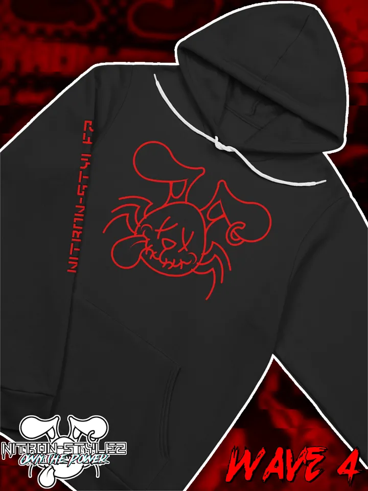 Wave 4 - Black and Red Deluxe Hoodie product image (1)