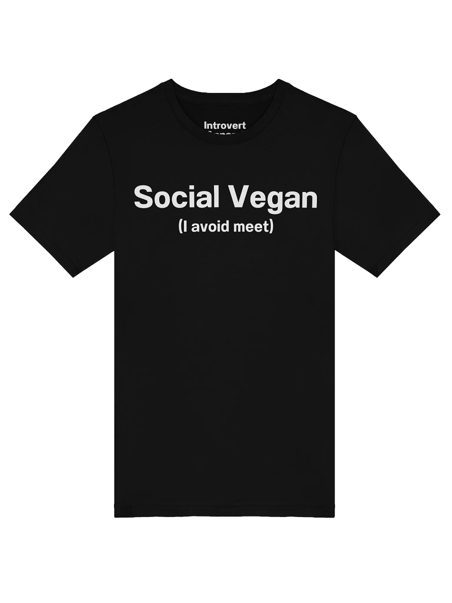 Social Vegan (I avoid meet) Unisex T-Shirt product image (47)