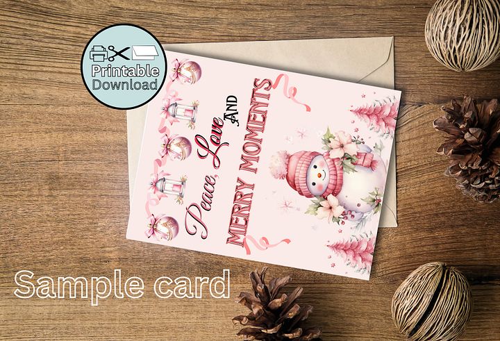Christmas and New year greetings cards Bundle No 1 (5Cards) product image (1)