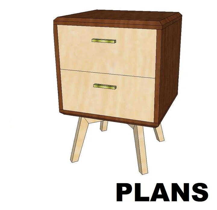 Nightstands With Drawers // Woodworking Plans & Cut List product image (1)