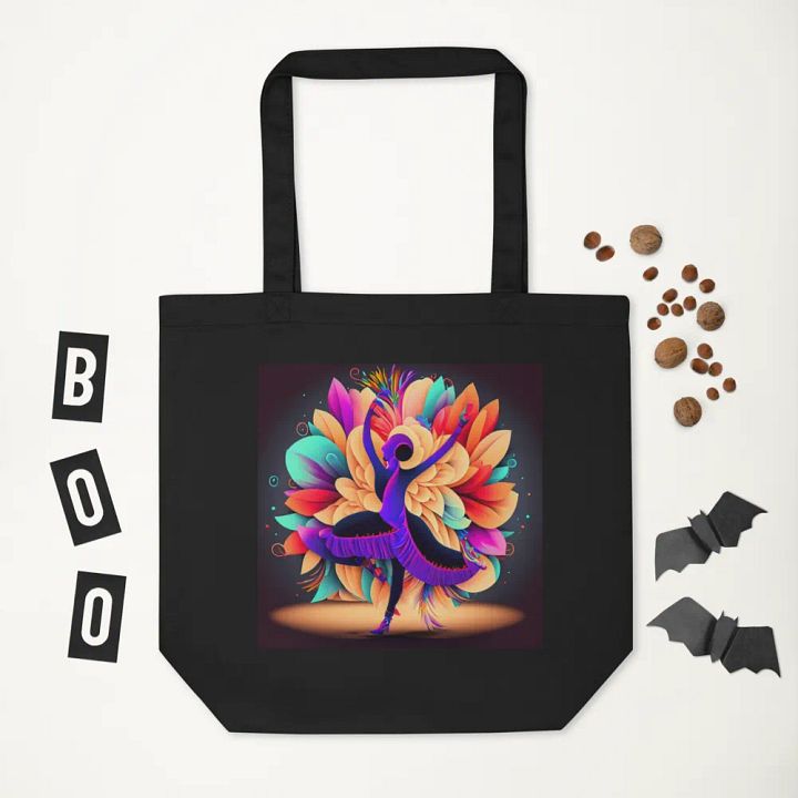 Eco-Friendly Tote Bag with a Dancing Floral Flair! product image (2)