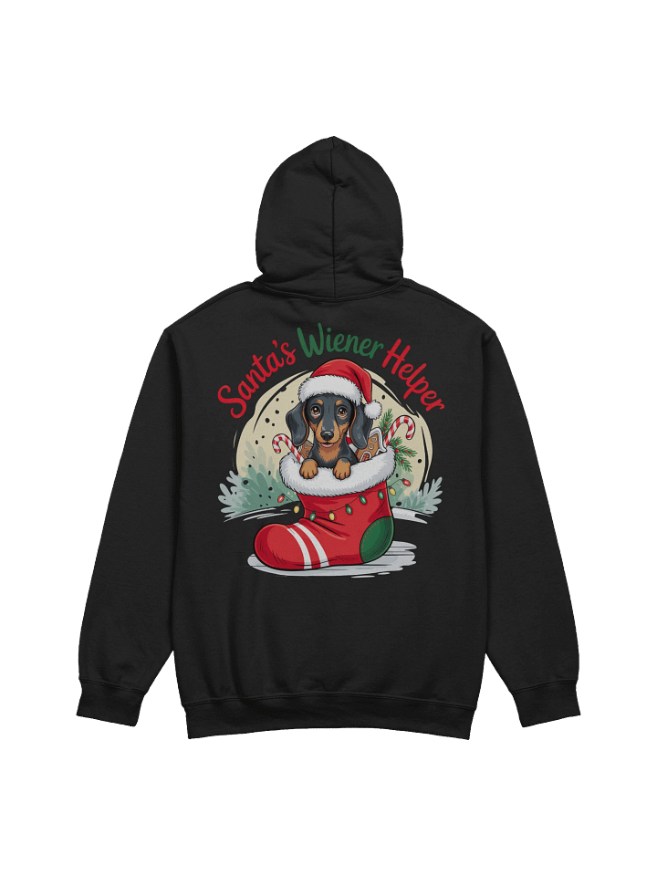 Santa’s Wiener Helper Dachshund Christmas Hoodie product image (5)