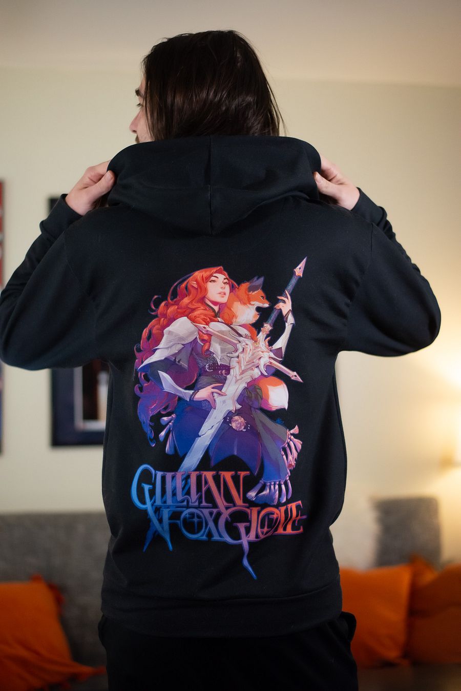 Gillian Foxglove Knight and the Fox Hoodie (Black) product image (3)