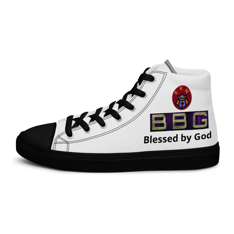 BBG White High Tops - Black Soles product image (5)