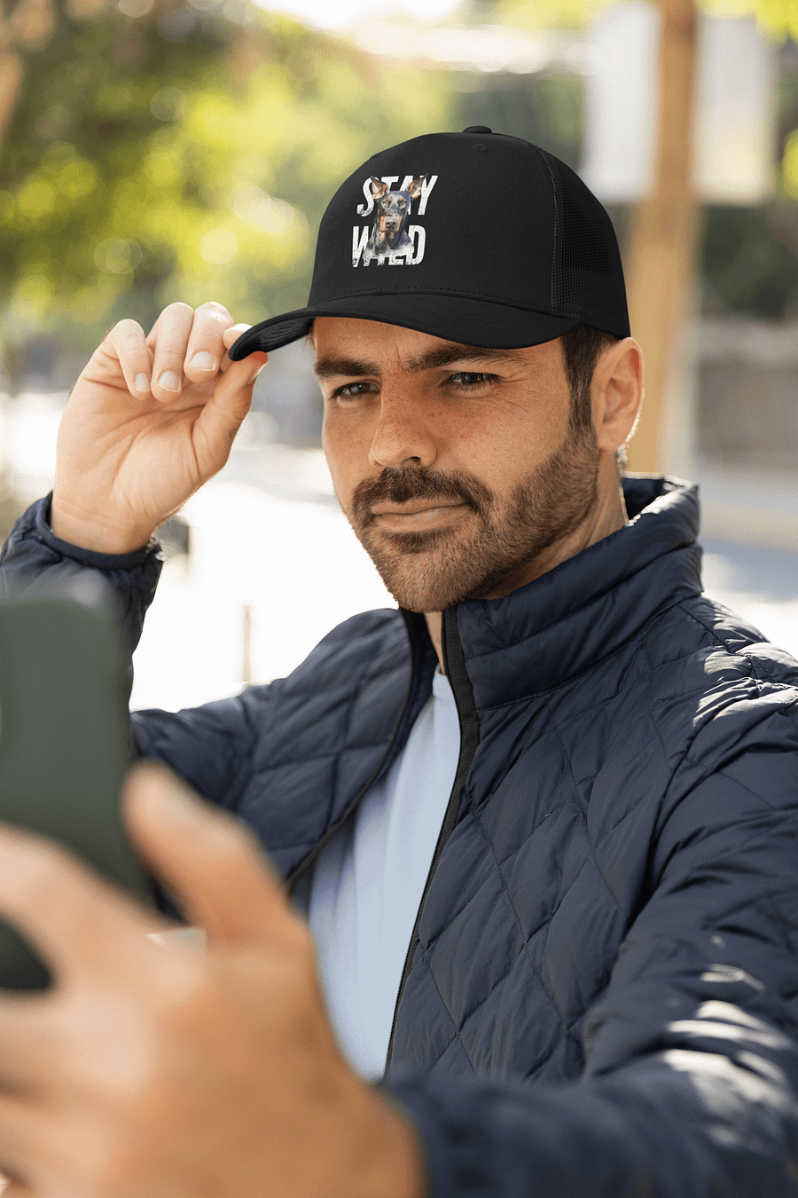Stay Wild Doberman Foam Trucker Hat by Valucap product image (1)